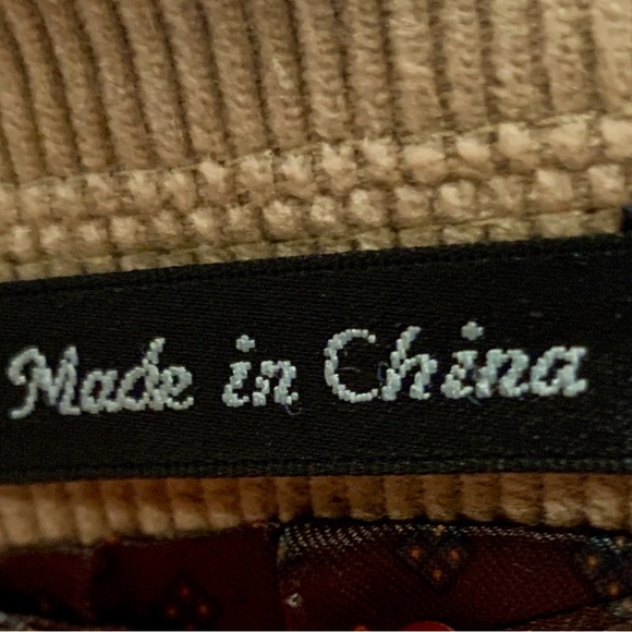 Chaps Mens Two-Button Blazer Corduroy Cotton Beige Sport Coat Jacket Size 46R - Picture 6 of 7